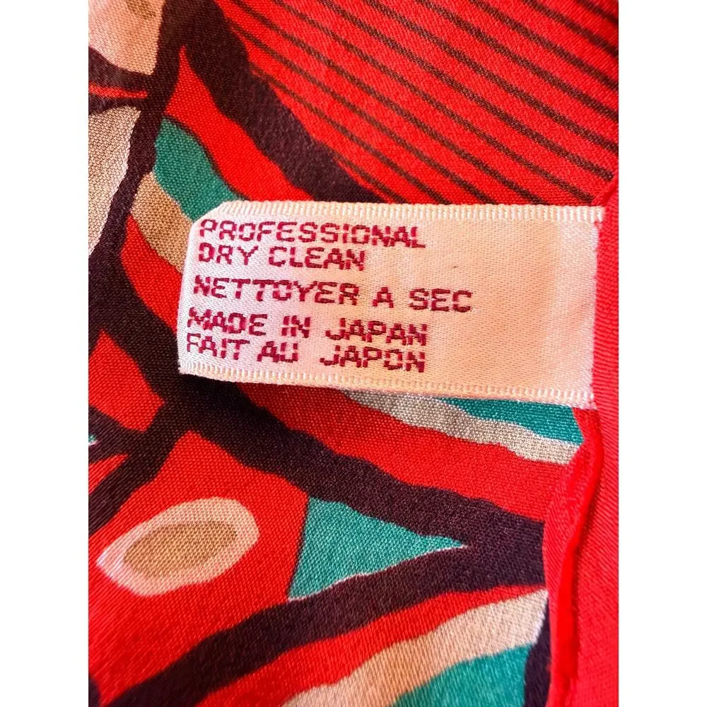 Vintage Anne Klein for Color-Plus™ Silk Sash Scarf — Made in Japan